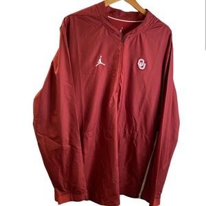 Men’s Jordan Brand Crimson Oklahoma Sooners Jumpman Performance Jacket  Size L